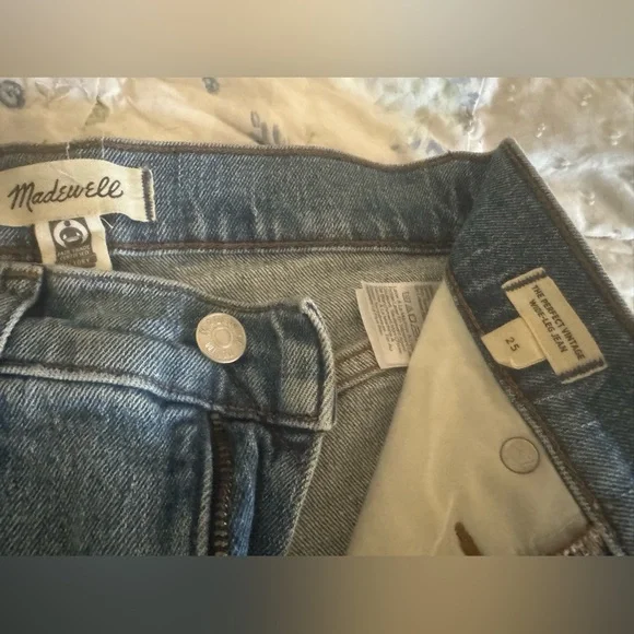 Madewell Heritage Stretch Denim Jeans in Light Blue-EXCELLENT condition - Picture 10 of 11